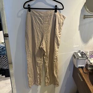 Abercrombie and Fitch Wide Leg Linen Pants